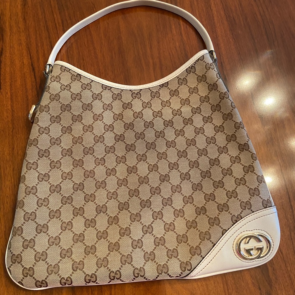 Gucci Britt Canvas Hobo bag